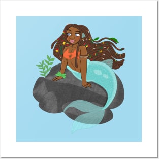 Beautiful mermaid Posters and Art